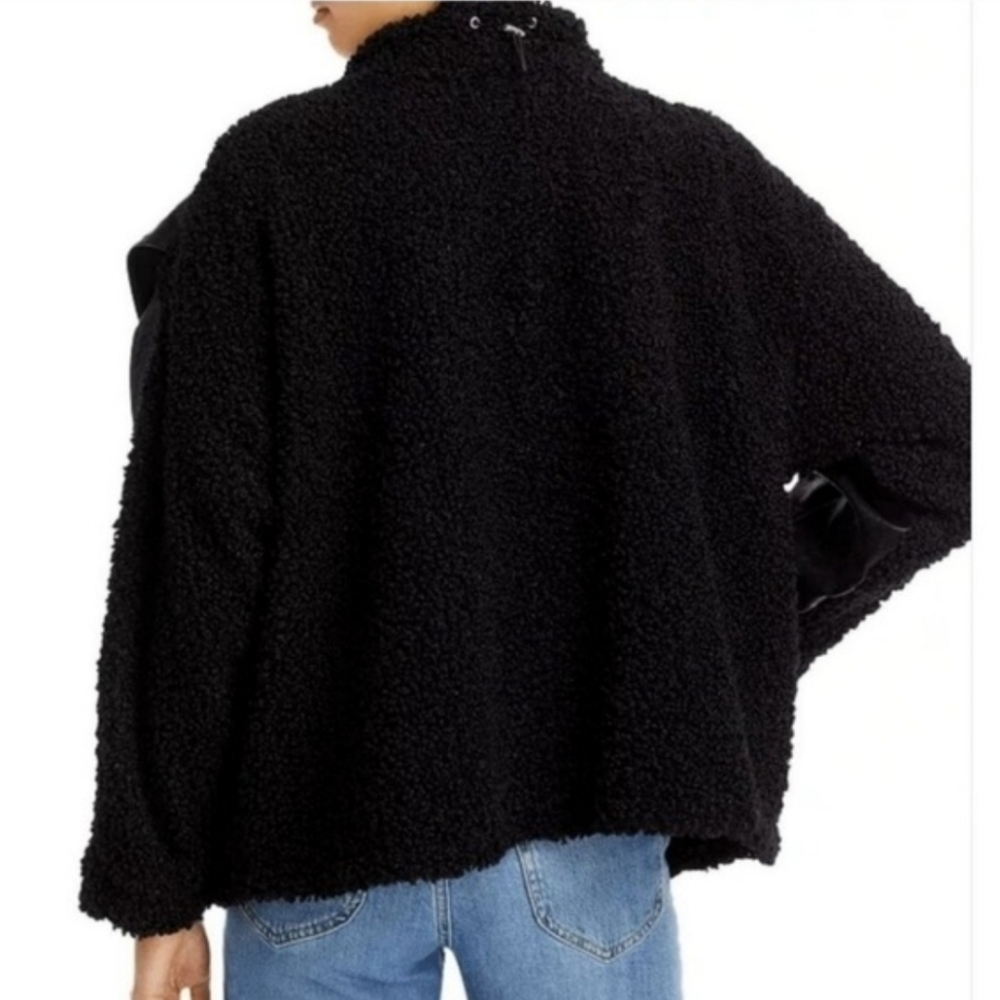 Blank NYC Black Faux Leather Sherpa Jacket - Picture 5 of 5